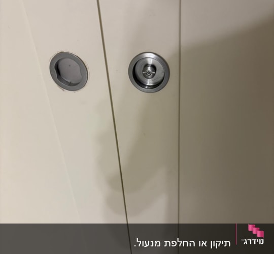 מנעול דלת עם ידית עגולה